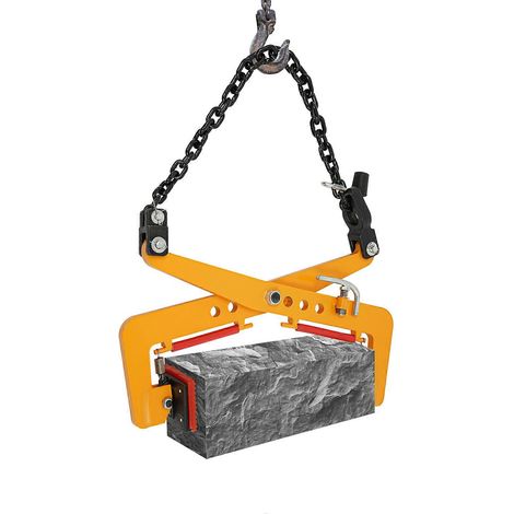 Pince de levage robuste 23"/17"/12" pour pierres verticales capacité de levage 350 kg/500 kg 47-142 pouces 325 kg - jaune (1/5)