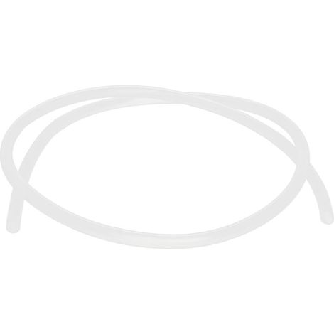 Tube en silicone translucide 6 mm x 8 tuyau d'arrosage pour bière, eau et air, longueur 1 mètre. (1/2)