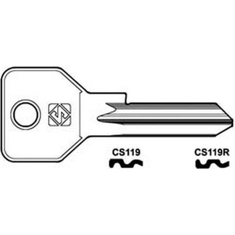10PZ CHIAVI PER CILINDRI CISA 5 SPINE GRANDI CS119 - CS119R SX