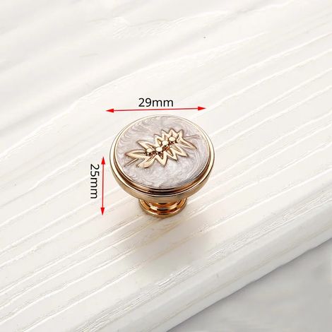 Ensemble de 2 pièces : poignées de porte couleur or champagne, poignées de meuble en alliage de zinc, boutons de tiroir, quincaillerie de style européen