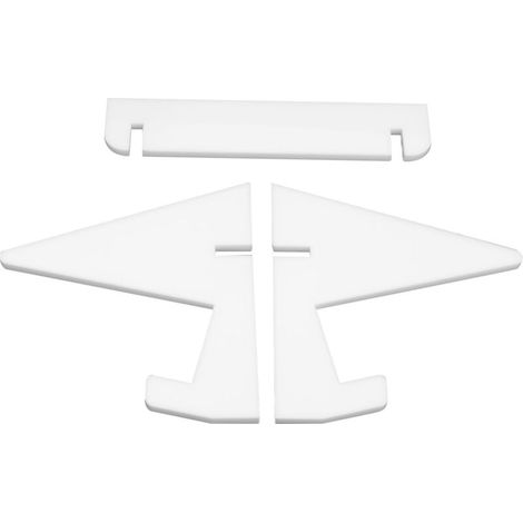 [Étagère Bibliothèque] Présentoir de Livres Acrylic Blanc Transparent Stand pour Bureau Cuisine Livre Support 3 Pièces Durable et Démontable (1/4)