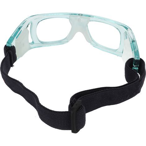 Sportbrille, frei verstellbares Design, gebogener Rahmen für perfekten Sitz, stoßfestes PC-Material, Basketball-Schutzbrille für Kinder, blau. (1/5)