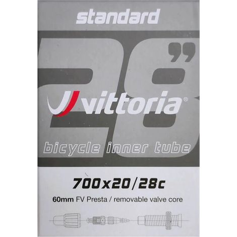 Tube de route Vittoria Standard 700x20/28 Presta 60mm (1/3)