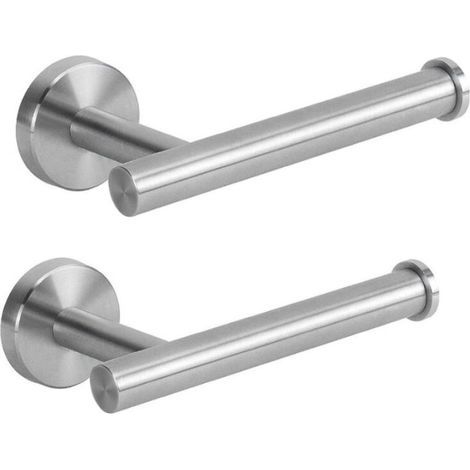 Porte-papier hygiénique pour salle de bain-2pcs , porte-rouleau de papier toilette mural en acier inoxydable antirouille pour salle de bain, cuisine, salle d'eau