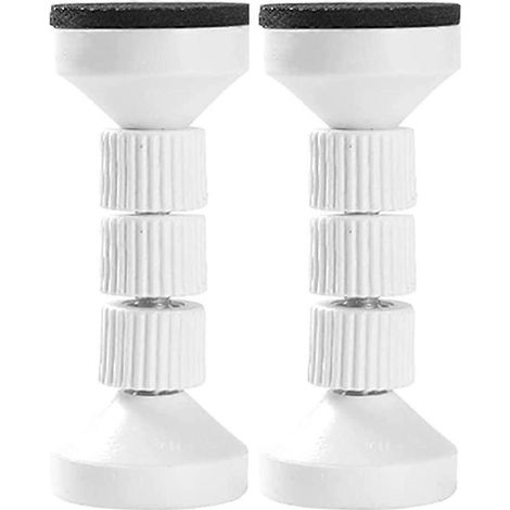 Outil anti-vibrations pour cadre de lit fileté réglable (2 pièces blanches) (1/5)