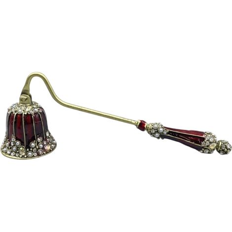 Stoppino decorativo in metallo per candela, estintore - FL017 rosso