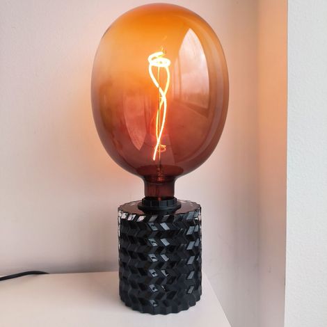 Bombilla LED Decorativa E27 4W 1800K Filamento Óvalo Degradado Marrón y Naranja (1/2)