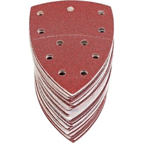 60 dreieckige Schleifblätter, dreieckiges Schleifpapier für Mouse Delta Schleifmaschinen, 105 x 152 mm, Körnung P40/60/80/120/180/240