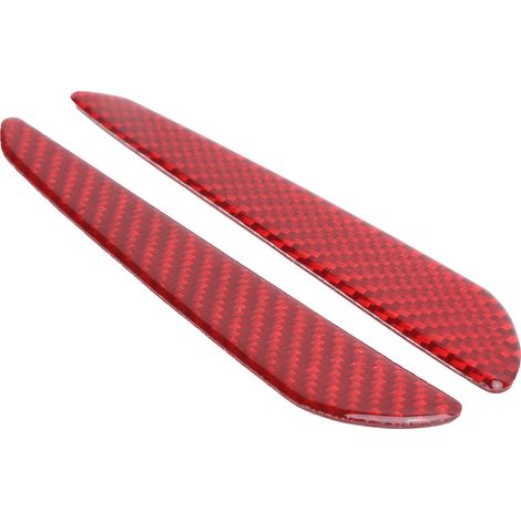 2 pièces de garniture de rétroviseur latéral anti-collision en fibre de carbone véritable, universelle pour voiture (1/5)
