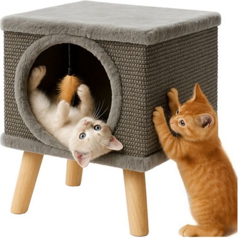 Maison pour chat avec lit Purlov 26215 (1/5)