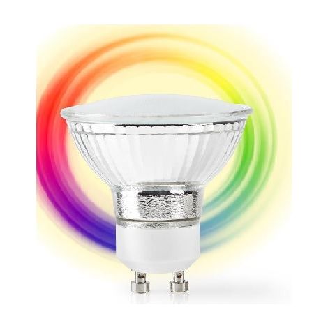 Spot LED GU10 à variation de couleur connectée et autonome / blanc chaud à frais / RGB - NEDIS - (1/2)