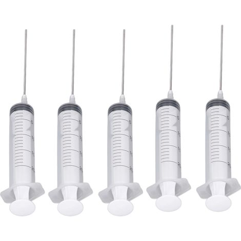 Cartouches d'encre pour imprimante jet d'encre, kit de recharge comprenant 5 seringues de 20 ml et 5 aiguilles plates de 10 cm pour bureau (1/5)