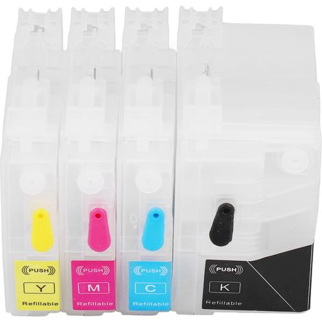 Cartouche d'encre Rouge Bleu Jaune Noir 4 Couleurs Accessoire d'impression Kit pour Imprimante LC3119 (1/5)