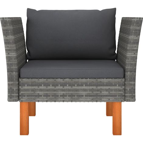 Canapé de jardin,Canapé d'extérieur,Sofa de jardin Résine tressée et bois d'eucalyptus massif CFW964607 (1/5)