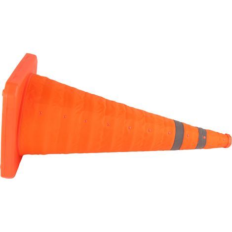 Faltbarer Sicherheits-Verkehrskegel mit reflektierendem Kragen, ausziehbar für Parkübungen, 70 cm / 27,6 Zoll (1/5)