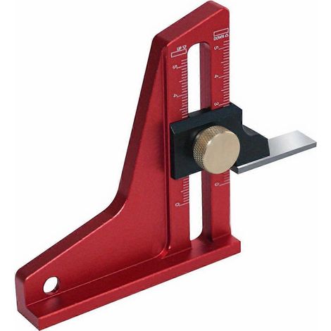 Règle en aluminium pour le bricolage, outil de mesure de hauteur pour le travail du bois --- (1/5)