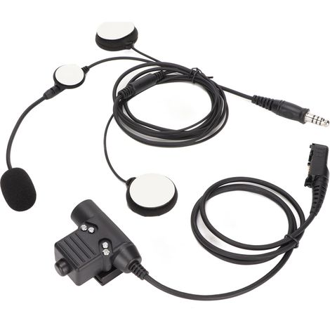 Casque moto avec micro-casque professionnel 7.1mm et PTT U94 pour Motorola XiR P6600 P6620 DP2400 MTP3250 (1/5)