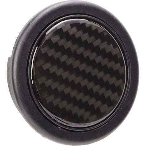 Bouton de klaxon pour volant, diamètre 50 mm, en fibre de carbone, universel pour volant à 6 boulons (1/5)