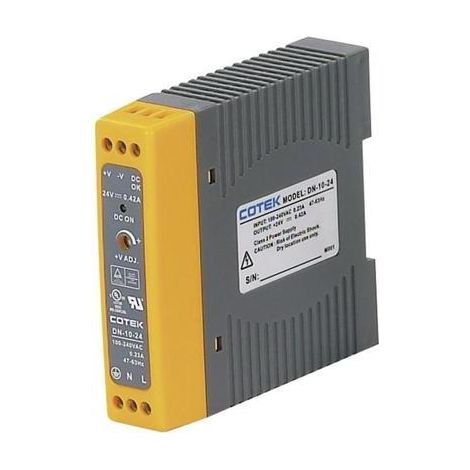 COTEK DN 10-24 HUTSCHIENEN-FUENTE DE ALIMENTACIÓN (DIN-RAIL) 24 V/DC 0.42A 10W 1 X