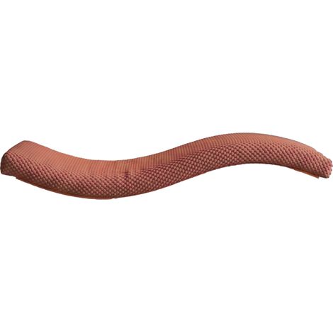Estante metálico para gatos Wave de 75 cm, asimétrico, izquierdo, rosa pastel oscuro (1/4)