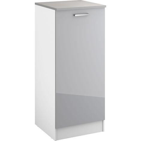 Meuble Eli 60x141 avec porte - gris (1/4)