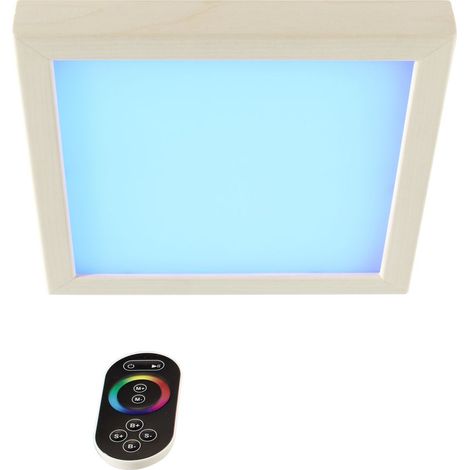 Infraworld LED Farblicht Sion 2B Erle versenkbar - EEK: G - S2292B dimmbar Saunaleuchte