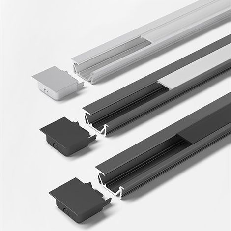 Halemeier ChannelLine G2 black opal 10er Set L=2000 Profil