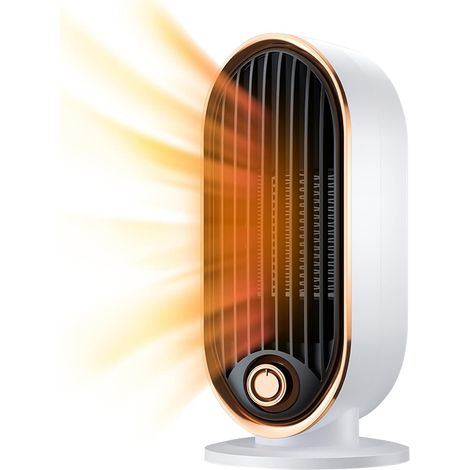 800-W-Tischheizgerät, tragbarer Mini-Keramikventilator, sowohl zum Kühlen als auch Heizen geeignet, für Zuhause und Büro geeignet, Überhitzungsschutz.