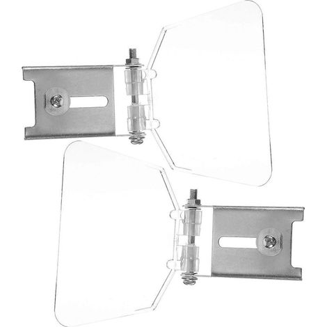 Lot de 2 protections oculaires pour meuleuse d'établi, en acier inoxydable.-16.3X11.6X1.5CM-Transparent Color (1/3)