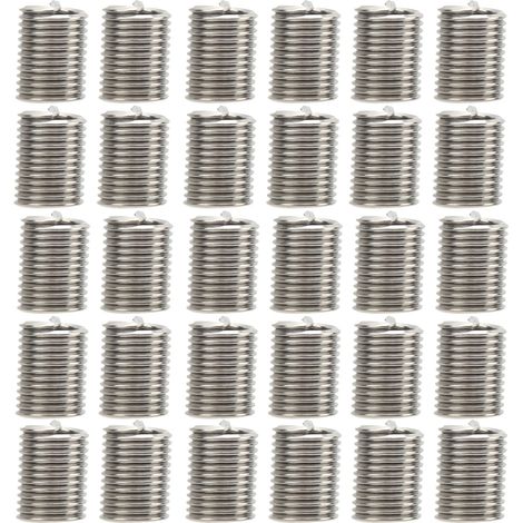 Lot de 100 inserts de réparation de filetage, manchons de protection pour fil d'acier, écrous de fixation M5 x 0,8 x 2,5D (1/5)