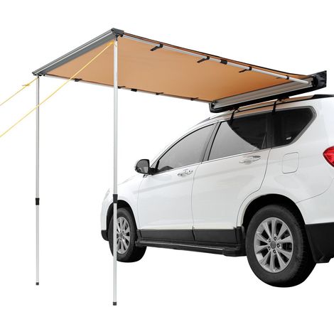 Auberge latérale pour voiture, 4,6'x6,6' de couverture, imperméable PU3000, UV50+, avec sac de rangement, adaptée à camion, SUV, van et camping-car. (1/5)