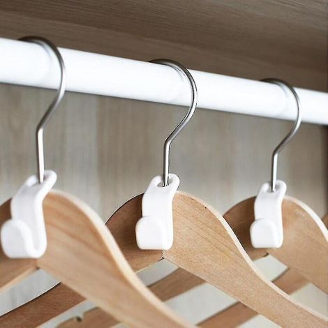 Cintre pour vêtements, connecteur de placard, crochet en cascade, Clip pour la maison, gain de place (1/3)