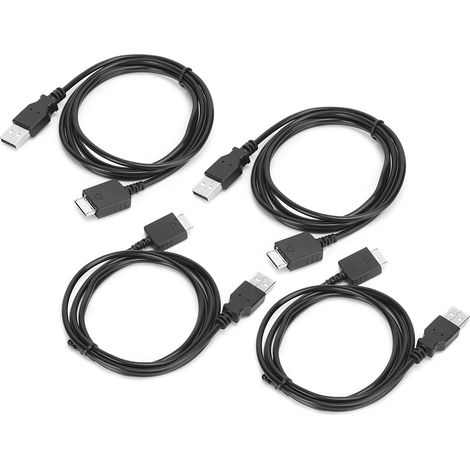 PVC-MP3-Datenkabel (4er-Pack), professionelles Lade- und Datenübertragungskabel für SONY Walkman (1/5)