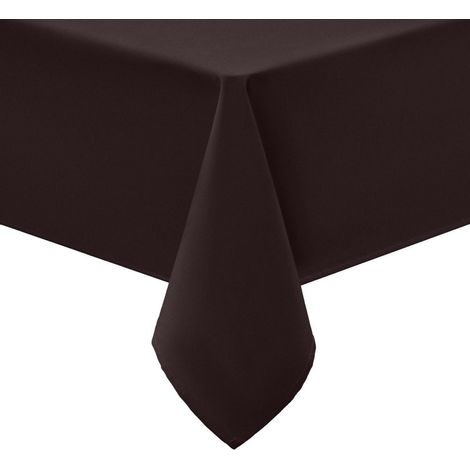 Nappe lavable 130x160cm Rectangulaire, hydrofuge, facile d'entretien, café