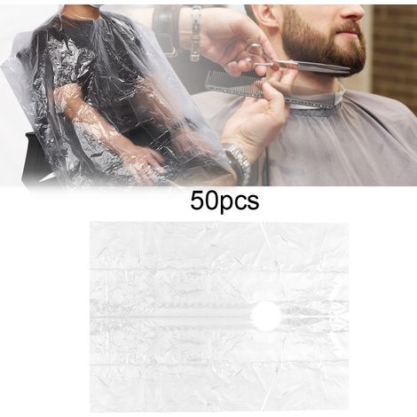50 professionelle Einwegschürzen für Friseursalons, wasserdicht, 92 x 130 cm (1/5)