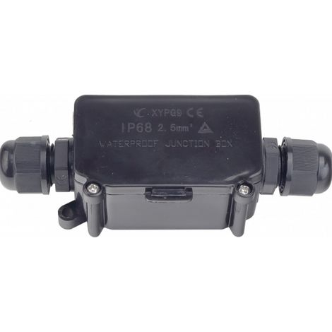 Optonica – Boîte de connexion extérieure IP68 – 3 pôles pour câbles 0,5 à 2,5 mm² – 250V/16A – Dimensions 125x45x35mm (1/2)