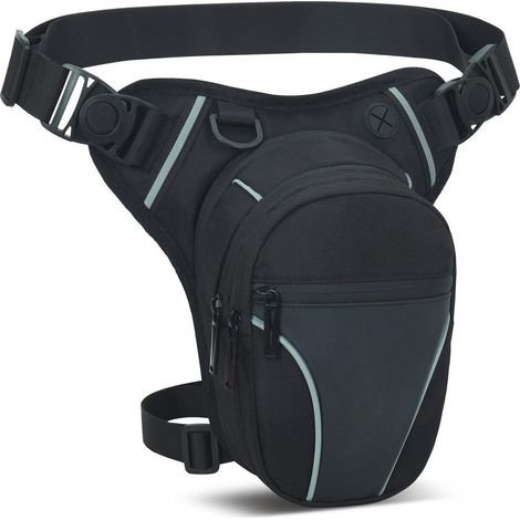 Beintasche Motorrad Taktisch Herren Damen Wasserdicht Multifunktionale Hüfttasche Schwarz (1/5)