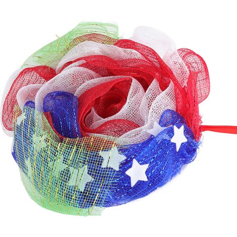 Couronnes de Noël artisanales pour la fête de l'Indépendance, décorations de vitrines de centres commerciaux, décorations de fêtes américaines (1/5)