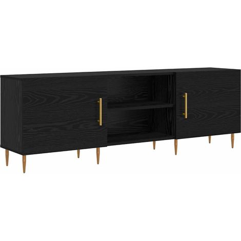 Meuble TV,Banc TV,Armoire TV Chêne noir 150 x 30 x 50 cm Bois d'ingénierie CFW785744 (1/5)