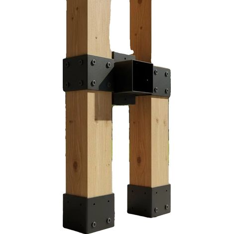 Kit de soporte para pérgola, acero al carbono duradero, fácil instalación, verde militar (1/2)