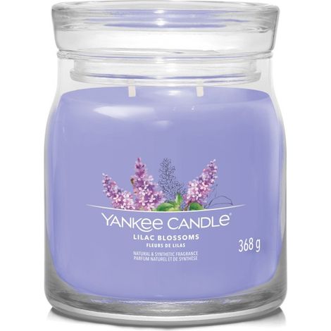Duftkerze Yankee Candle Lilac Blossoms Sojawachs violett (1/4)