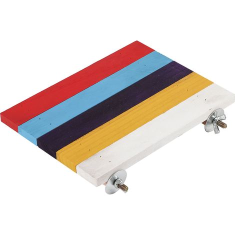 Jouet de tremplin coloré pour hamster, balançoire en bois, jouet de tremplin pour perroquet et écureuil (1/5)