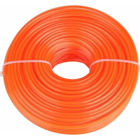 3 mm Débroussailleuse Ligne Bobine de Fil de Corde de Nylon Ligne de débroussailleuse carré en Outils de tondeuses à Gazon Tondeuse de Remplacement (1/4)