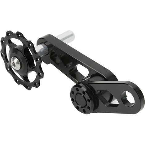 Tendeur de chaîne vélo pliant, en alliage d'aluminium, pour vélo single speed - Noir (1/5)