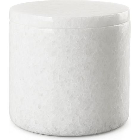 Q-BATH PREMIUM DECOR 1532 Conteneur cosmétique en marbre blanc (1/4)