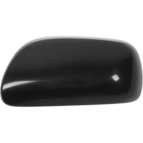 QORVA-Coque de rétroviseur intérieur de voiture, protection UV noire, capuchon d'aile de porte latérale (1/4)