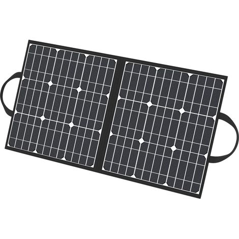 50 W 18 V tragbares Solarpanel, FlashFish faltbares Solarladegerät mit 5 V USB 18 V DC-Ausgang, kompatibel mit tragbaren Generatoren, Smartphones, Tablets und mehr (1/5)