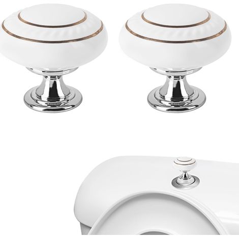 Set mit 2 Toilettenspülknopf-Aufsätzen, Spülknopfhilfe, langes Nagelkunst-Accessoire (1/5)