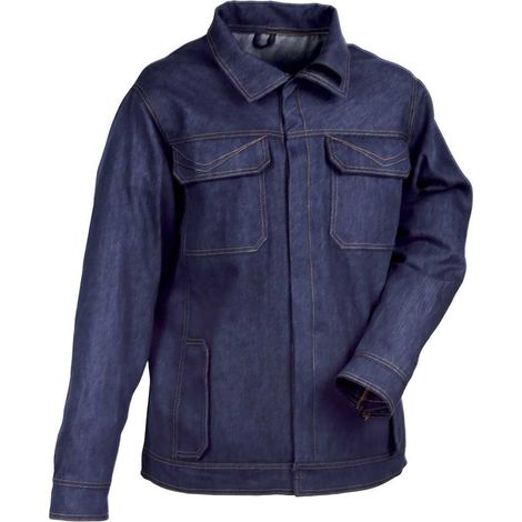 Cofra Schweißerjacke, flammhemmend 100% Denim-Baumwolle 44