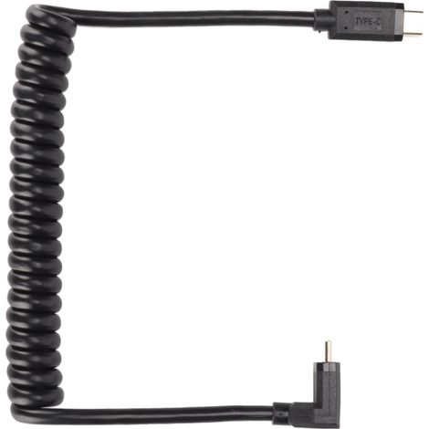 Câble USB-C Torsadé 1.2m - Charge Rapide 3A, Transfert Données 10Gbps, Compatible USB-C Mâle/Mâle (1/5)